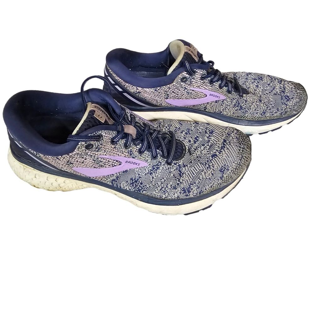 Brooks Ghost 11 Gray Purple Running‎ Shoes  Lace Up Women's Sz 10 B